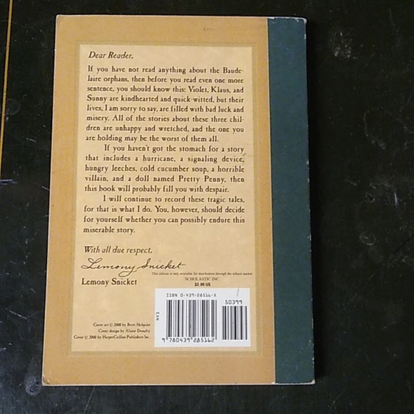 Series Unfortunate Events Lemony Snicket Book 3 6 9 Junior Fiction Children's - Picture 5 of 16